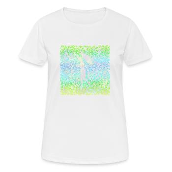 Regen ornamentalen Ornament - Frauen T-Shirt atmungsaktiv - Weiß - Vorne - AI Model Female 172 dark (172cm)