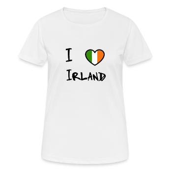Irlande - T-shirt respirant Femme - blanc - Devant - AI Model Female 172 dark (172cm)