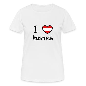 Autriche - T-shirt respirant Femme - blanc - Devant - AI Model Female 172 dark (172cm)