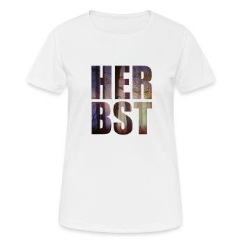 automne - T-shirt respirant Femme - blanc - Devant - AI Model Female 172 dark (172cm)