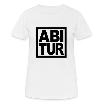 High School graduation - Women's Breathable T-Shirt - white - Front - AI Model Female 172 dark (172cm)