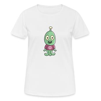 étranger - T-shirt respirant Femme - blanc - Devant - AI Model Female 172 dark (172cm)