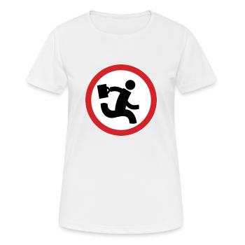 Nerd Herd Logo - Chuck - Women's Breathable T-Shirt - white - Front - AI Model Female 172 dark (172cm)