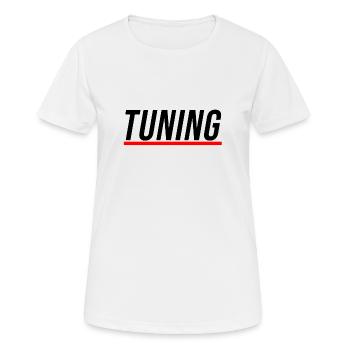 TUNING - Idée cadeau cadeau de tuning voiture - T-shirt respirant Femme - blanc - Devant - AI Model Female 172 dark (172cm)
