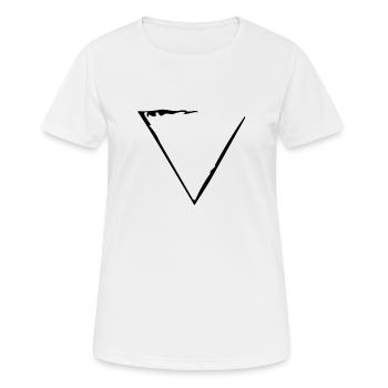 Element Wasser - Frauen T-Shirt atmungsaktiv - Weiß - Vorne - AI Model Female 172 dark (172cm)