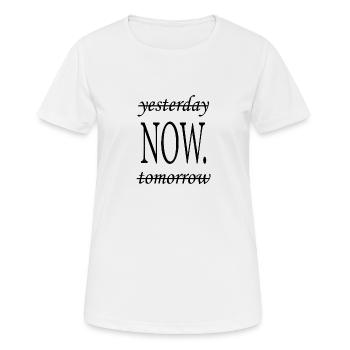 motivation - T-shirt respirant Femme - blanc - Devant - AI Model Female 172 dark (172cm)