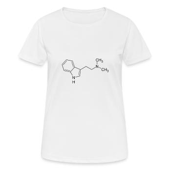 Molécule de DMT - T-shirt respirant Femme - blanc - Devant - AI Model Female 172 dark (172cm)