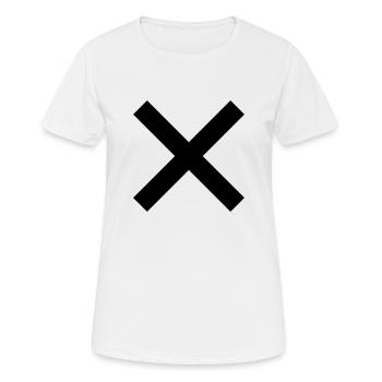 Kreuz - Frauen T-Shirt atmungsaktiv - Weiß - Vorne - AI Model Female 172 dark (172cm)
