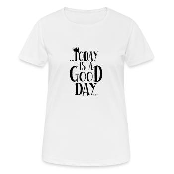 cooler Spruch - Frauen T-Shirt atmungsaktiv - Weiß - Vorne - AI Model Female 172 dark (172cm)