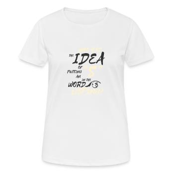 Lispeln langue linguistique orthophonie thérapeute blague - T-shirt respirant Femme - blanc - Devant - AI Model Female 172 dark (172cm)