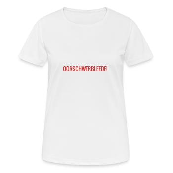 Oorschwerbleede Saxon - T-shirt respirant Femme - blanc - Devant - AI Model Female 172 dark (172cm)