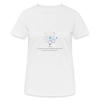 atom - Women's Breathable T-Shirt - white - Front - AI Model Female 172 dark (172cm)