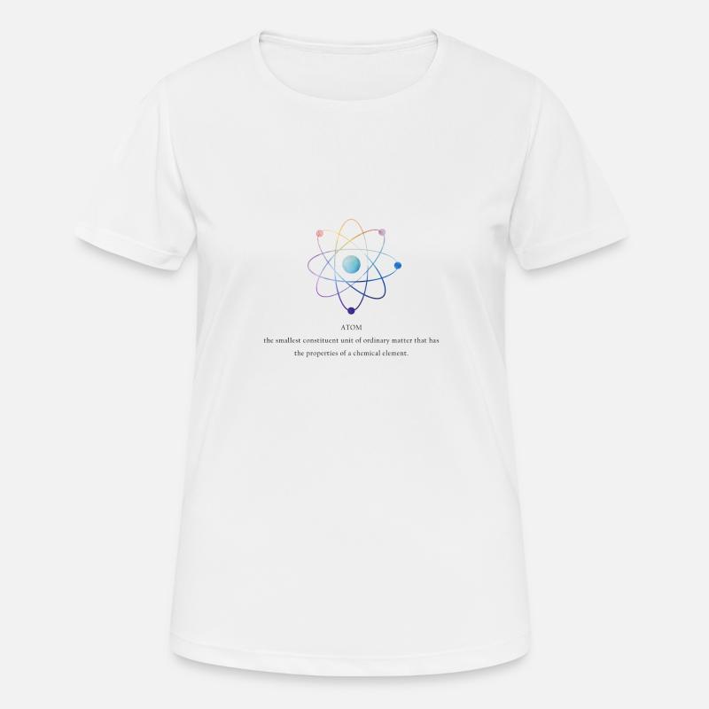 atom - Women's Breathable T-Shirt - white