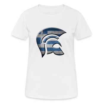 Griechenland - Frauen T-Shirt atmungsaktiv - Weiß - Vorne - AI Model Female 172 dark (172cm)