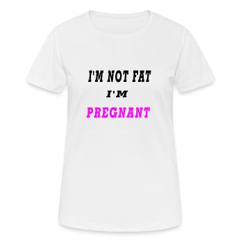 enceinte - T-shirt respirant Femme - blanc - Devant - AI Model Female 172 dark (172cm)