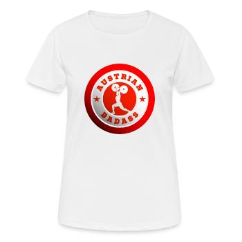 Autriche Haltérophile Stolz Sport Austrian - T-shirt respirant Femme - blanc - Devant - AI Model Female 172 dark (172cm)