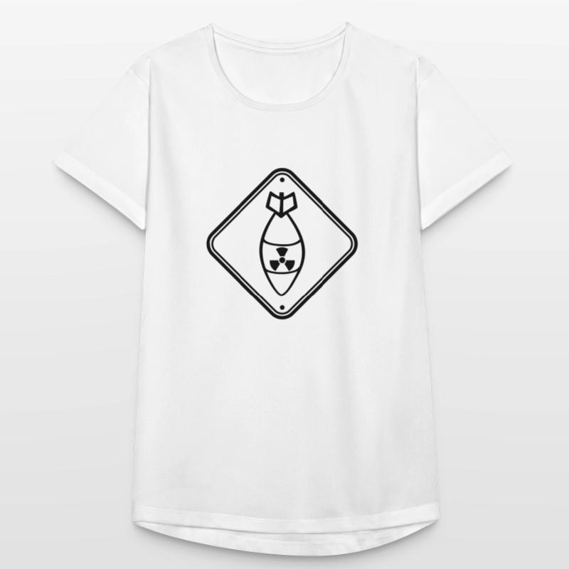 shield danger caution warning caution atomic bomb r Women's Breathable T-Shirt