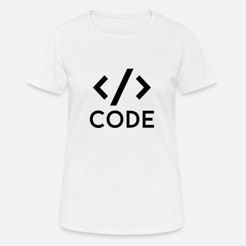 CODE - Women's Breathable T-Shirt - white