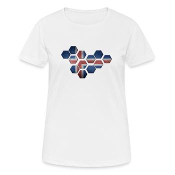 Islande - T-shirt respirant Femme - blanc - Devant - AI Model Female 172 dark (172cm)