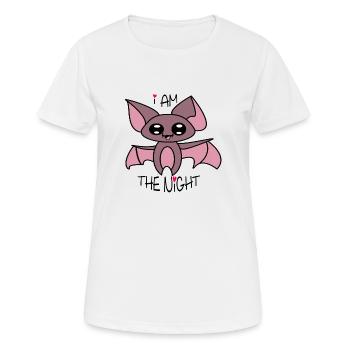 Yoru - die Fledermaus, die Angst vor der Dunkelheit hatte - Frauen T-Shirt atmungsaktiv - Weiß - Vorne - AI Model Female 172 dark (172cm)