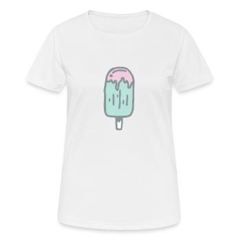 Eis am Stil - Frauen T-Shirt atmungsaktiv - Weiß - Vorne - AI Model Female 172 dark (172cm)