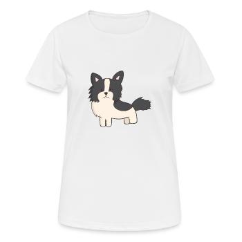Hund Welpe Clipart Niedlich Puppy Dog Cute - Women's Breathable T-Shirt - white - Front - AI Model Female 172 dark (172cm)