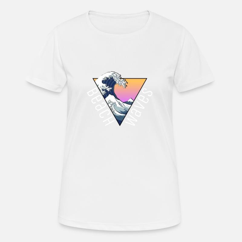 waves - Women's Breathable T-Shirt - white