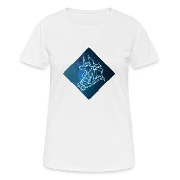 Seth Blauer Himmel - Frauen T-Shirt atmungsaktiv - Weiß - Vorne - AI Model Female 172 dark (172cm)
