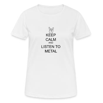 Metal Musik Band Geschenk - Frauen T-Shirt atmungsaktiv - Weiß - Vorne - AI Model Female 172 dark (172cm)
