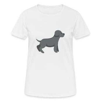 Cute Dog - Frauen T-Shirt atmungsaktiv - Weiß - Vorne - AI Model Female 172 dark (172cm)