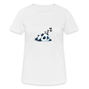 Panda qui dort - T-shirt respirant Femme - blanc - Devant - AI Model Female 172 dark (172cm)