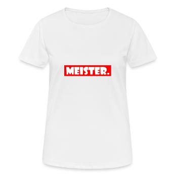 master - Women's Breathable T-Shirt - white - Front - AI Model Female 172 dark (172cm)