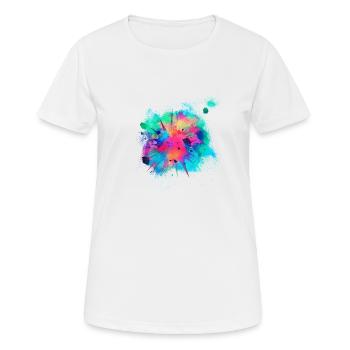 Explosion detonation colorful - Women's Breathable T-Shirt - white - Front - AI Model Female 172 dark (172cm)