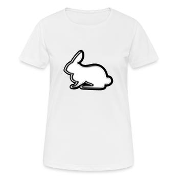 lièvre - T-shirt respirant Femme - blanc - Devant - AI Model Female 172 dark (172cm)