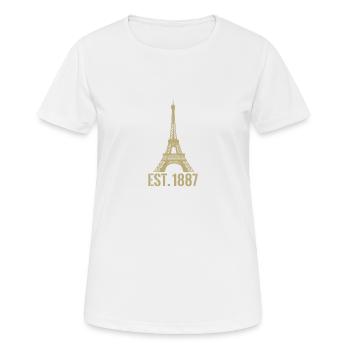 tour Eiffel - T-shirt respirant Femme - blanc - Devant - AI Model Female 172 dark (172cm)