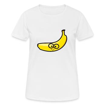 Heureux - T-shirt respirant Femme - blanc - Devant - AI Model Female 172 dark (172cm)