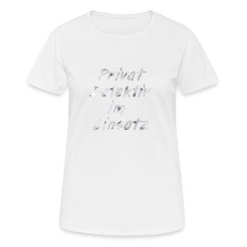Privat Detektiv im Einsatz - Frauen T-Shirt atmungsaktiv - Weiß - Vorne - AI Model Female 172 dark (172cm)