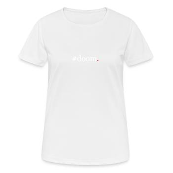 Conception point rouge - T-shirt respirant Femme - blanc - Devant - AI Model Female 172 dark (172cm)
