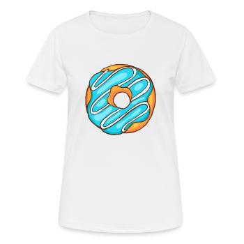 Donuts Confiserie Cookie Törtchen Kuchen Torten - Frauen T-Shirt atmungsaktiv - Weiß - Vorne - AI Model Female 172 dark (172cm)
