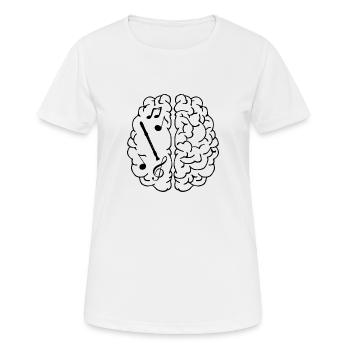 Flûte flûte flûte orchestre cadeau - T-shirt respirant Femme - blanc - Devant - AI Model Female 172 dark (172cm)