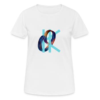 D'accord - T-shirt respirant Femme - blanc - Devant - AI Model Female 172 dark (172cm)