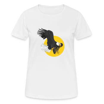 american eagle sun - Women's Breathable T-Shirt - white - Front - AI Model Female 172 dark (172cm)