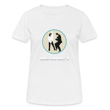 Pulp Fiction Dance - Frauen T-Shirt atmungsaktiv - Weiß - Vorne - AI Model Female 172 dark (172cm)