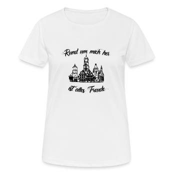 Biberacher Schützenfest - T-shirt respirant Femme - blanc - Devant - AI Model Female 172 dark (172cm)