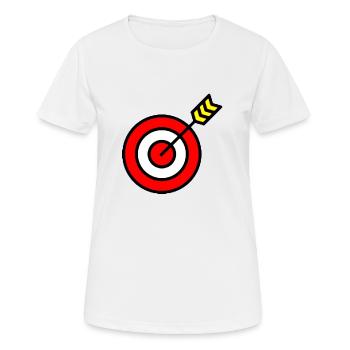 target - Women's Breathable T-Shirt - white - Front - AI Model Female 172 dark (172cm)
