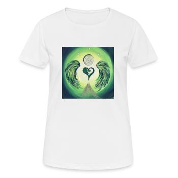 Heart Angel of Trauma Resolution - Women's Breathable T-Shirt - white - Front - AI Model Female 172 dark (172cm)