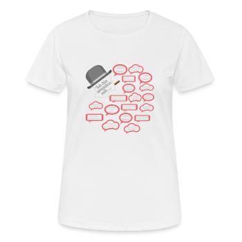 Egon (Shit Storm Edition) - Women's Breathable T-Shirt - white - Front - AI Model Female 172 dark (172cm)