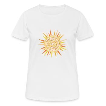 Sonnenschein Waldkind Du bist das Sonnenschein-Ges - Frauen T-Shirt atmungsaktiv - Weiß - Vorne - AI Model Female 172 dark (172cm)