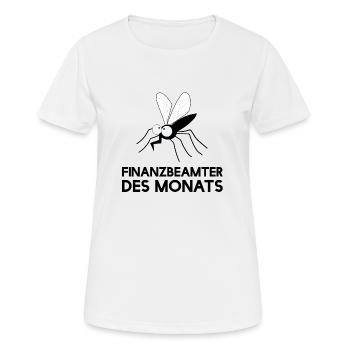Trésorier du mois - suceur de sang - moustique - T-shirt respirant Femme - blanc - Devant - AI Model Female 172 dark (172cm)