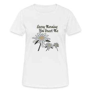 Edelweiss Edelweiss Every Morning You Greet Me - T-shirt respirant Femme - blanc - Devant - AI Model Female 172 dark (172cm)